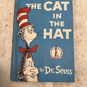 1957 Vintage Dr. Seuss Katze Im Hut Accessoires Hardcover