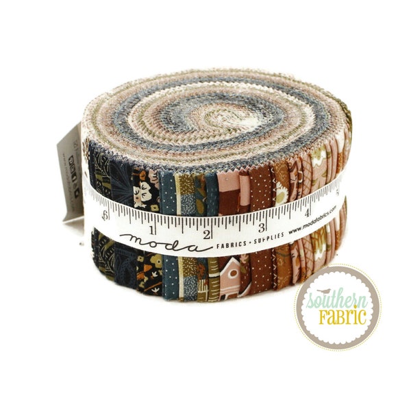 Quaint Cottage - Jelly Roll (40 pcs) by Gingiber for Moda