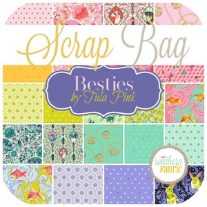 Besties - Scrap Bag (approx 2 yards) by Tula Pink for Free Spirit