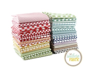 Bee Ginghams - Fat Eighth Bundle (Lori Holt - Riley Blake) 39 pcs