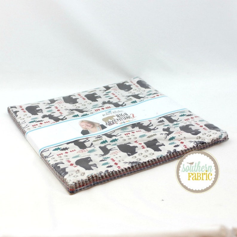 High Adventure 2 Layer Cake 10-7250-42 by Dani for Riley Blake 42-10x10 Cuts