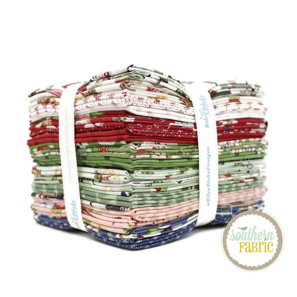 Christmas Village - Fat Quarter Bundle (24 pcs) by Katherine Lenius for Riley Blake