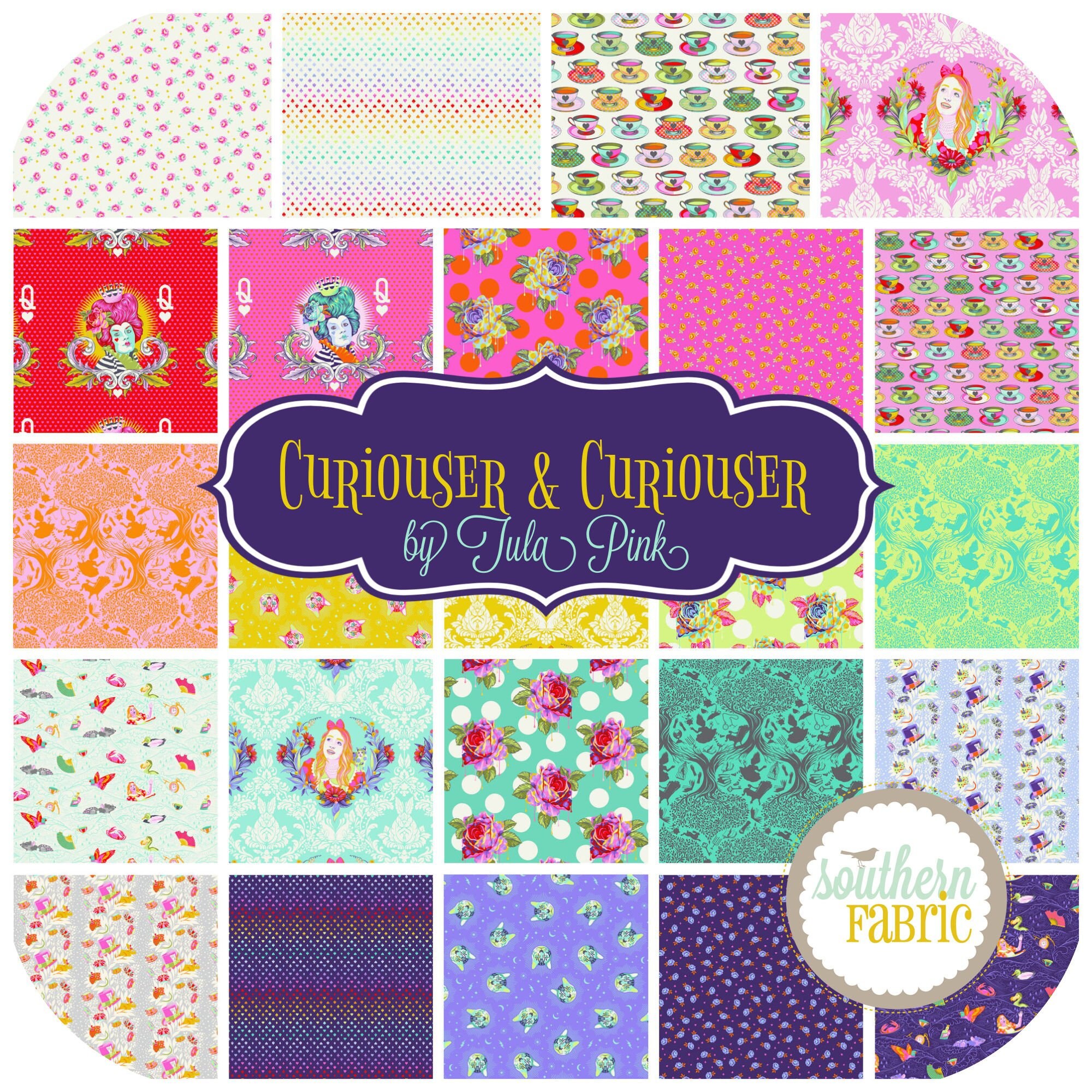 Curiouser and Curiouser - Scrap Bag (approx 2 Yards) by Tula