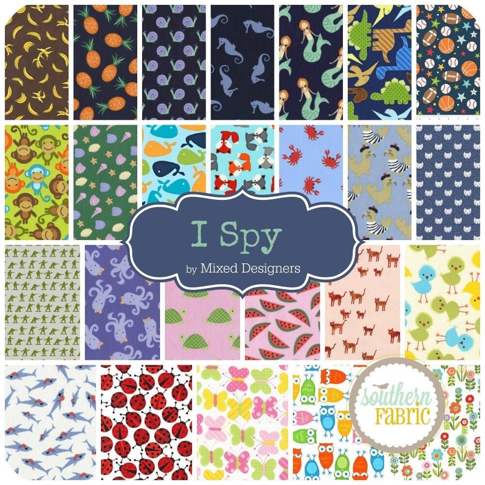 I Spy Scrap Bag Scraps-- Scrap Bag Quilt Fabric