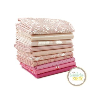Pink - Fat Quarter Bundle (10 pcs) by Mixed Designers for Southern Fabric