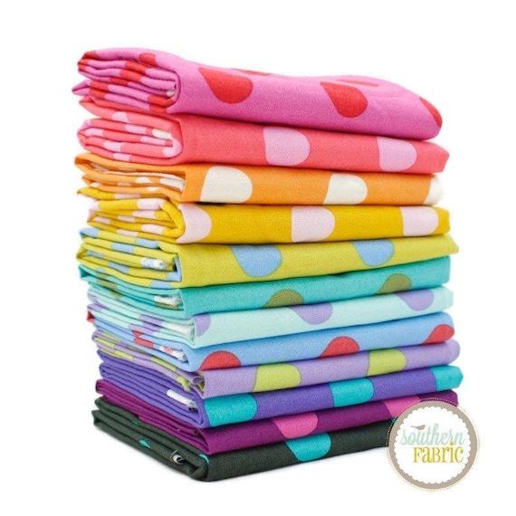 Tula's True Colours Pom Pom Petunia - Tula Pink - PER QUARTER METRE Tula's True Colours Pom Pom Petunia - Tula Pink - PER QUARTER METRE