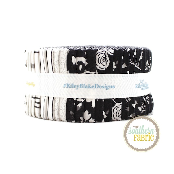 Black Tie - Jelly Roll (40 pcs) by Dani Mogstad for Riley Blake