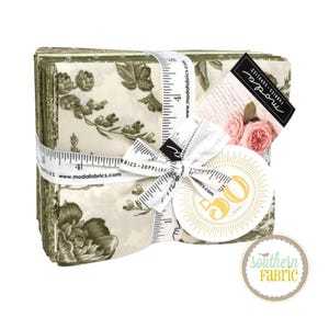 Meadow Greens - Fat Quarter Bundle (21 pcs) by 3 Sisters for Moda