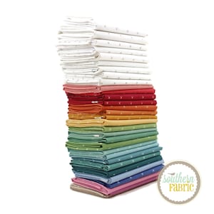Bee Cross Stitch - Fat Eighth Bundle (31 pcs) by Lori Holt for Riley Blake