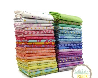 True Colors 2020 - Fat Quarter Bundle (40 pcs) by Tula Pink for Free Spirit