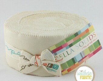 Bella Solids - Natural - Jelly Roll (Moda)
