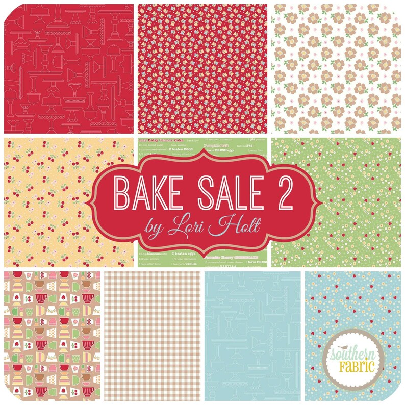 Bake Sale 2 Half Yard Bundle 10 pcs by Lori Holt for Riley | Etsy