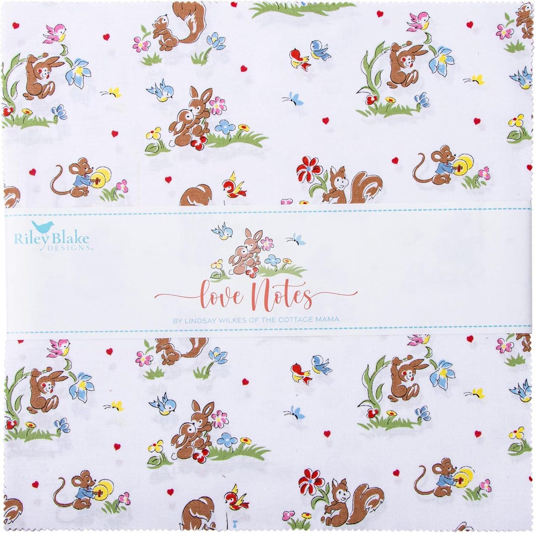 Love Notes - Layer Cake (42 Pcs) by Lindsay Wilkes for Riley Blake - Etsy