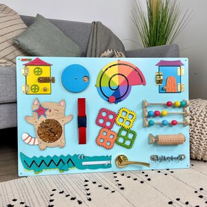 Montessori Board Fidget Toys Busy Board Games Kids Wooden Toys Home Education Baby Gift Montessori Busy Board Toys Home Games Birthday Gift