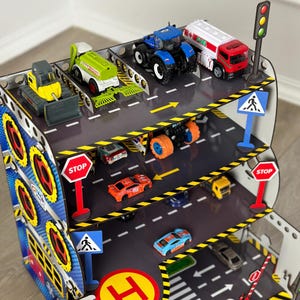 Parking for Kids Toy Car Parking Garage Montessori Toy Car Storage Toy Garage Car Ramp Best Boy Children&#39;s Birthday Gift Custom Ramp