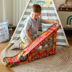 Jump Ramp Toy Race Car Ramps Gift for Nephew Kids Toys for 3 Years Toy Car Storage Third Birthday Boy Car Ramp Gift for Son Boy Home Games