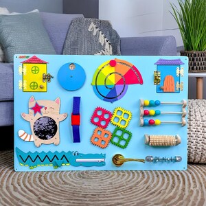 Planche Montessori planche occupée 1 an éducation à domicile développement jouet occupé jeux de société cadeau pour enfants motricité jouet bébé cadeau jouets sensoriels