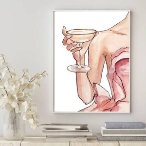 Stylish Pink Posters - digital print for download