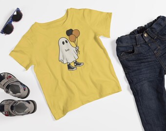 Halloween Boo Ghost Spooky Season T-Shirt, Vintage Scary Gildan Shirt, Cute Retro Autumn Ghost Tee, Cozy Fall Tshirt Gift for Boys and Girls