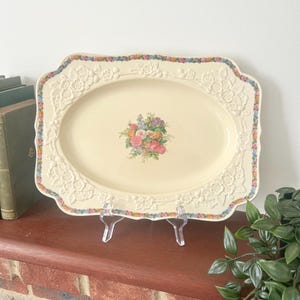Small Vintage Crown Ducal Gainsborough 1930s Charm Pattern Platter