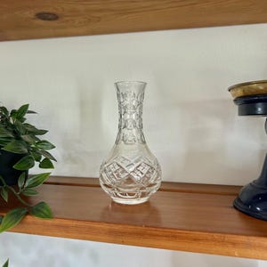 Vintage English Glass Bud Vase