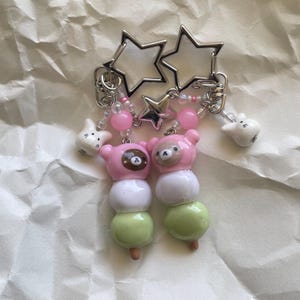 Handmade Polymer Clay Kawaii Rilakkuma and Korilakkuma Dango