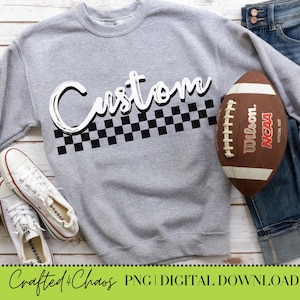 Custom Team PNG, Distressed Custom Mascot PNG, Custom Name Design, Personalized Team png, Custom Cursive Design Custom Shirt Women