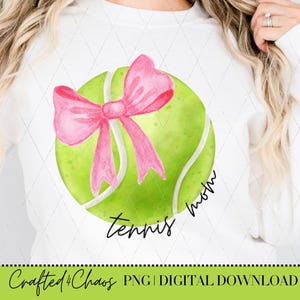 Tennis PNG, tennis mom png, tennis ball png, tennis shirt png, tennis bow png, digital download