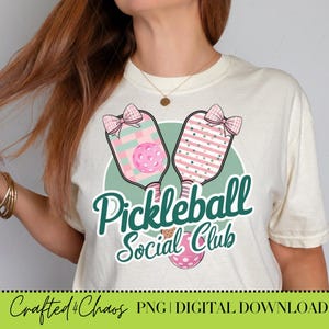 Pickleball Social Club Png, Cocktail Club Png, Preppy Coquette png, Pickleball Player, Pickleball Design, Pickleball Shirt, Country Club Png