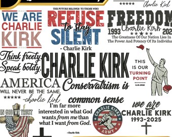 Charlie Kirk Quotes Embroidery Design (Digital Download)