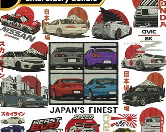 Car Embroidery Design, Classic Car embroidery, Japanese Car Embroidery, Iconic car embroidery, car hoodie, Machine Embroidery Design