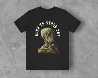 Vintage Skull Graphic T-Shirt - Dark Grunge Gothic Tee