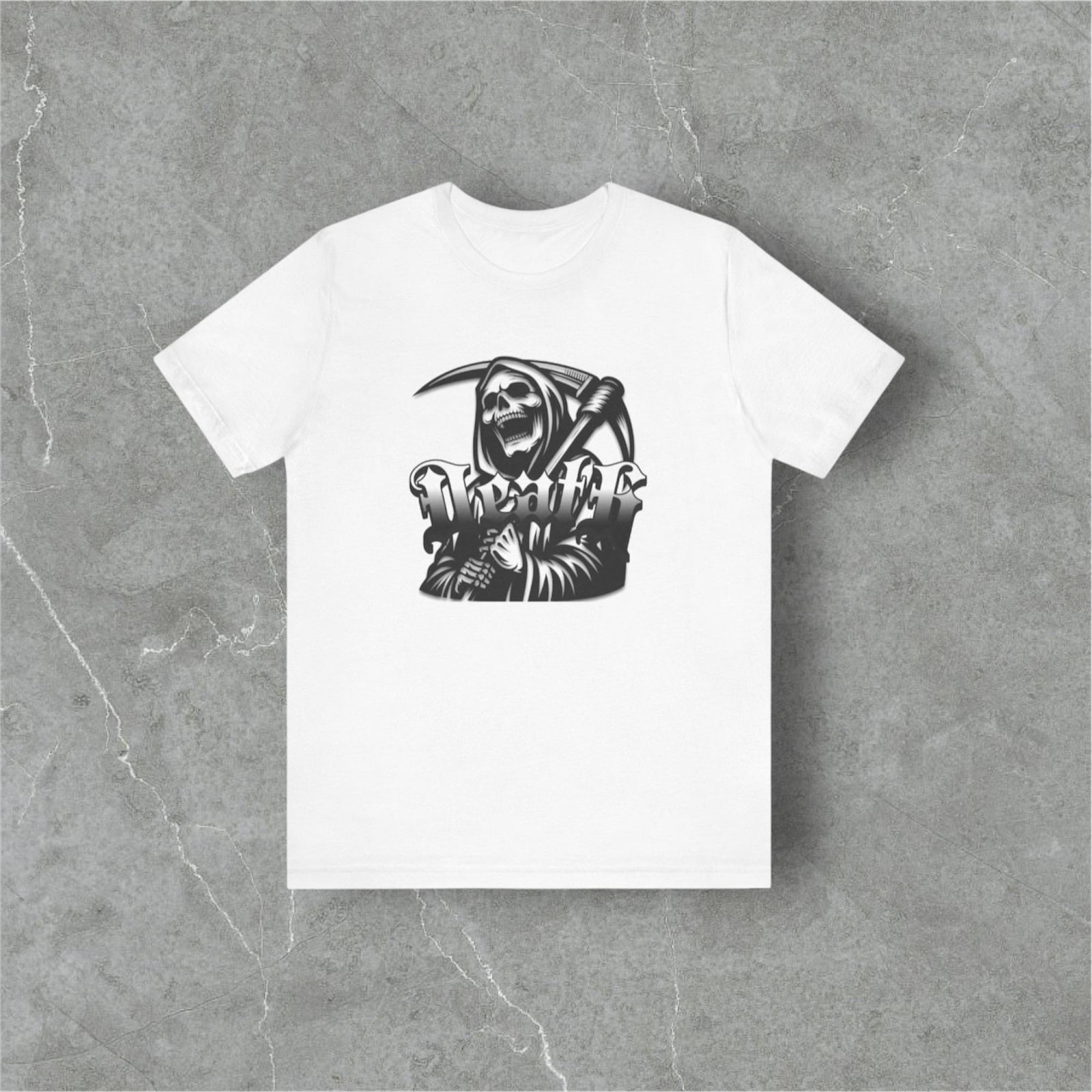 Sensenmann T-Shirt Totenkopf T-Shirt Gothic Horror Shirt Dark Aesthetic Shirt Dark