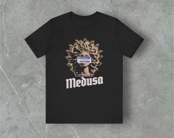 Medusa Error Screen T-Shirt: Gothic Grunge Graphic Tee
