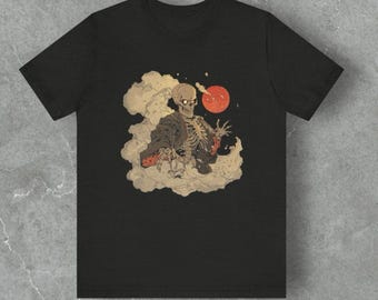 がしゃどくろ妖怪Tシャツシリーズ - 第4巻　日本の伝統的な浮世絵スタイル　レトロな日本のホラーTシャツ　日本好きへの贈り物