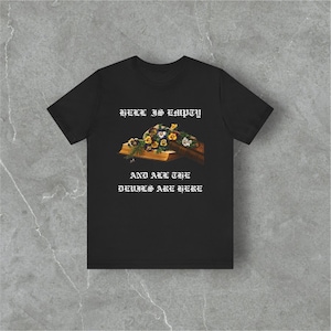 Camiseta «El infierno está vacío», cita vintage de Shakespeare, moda gótica