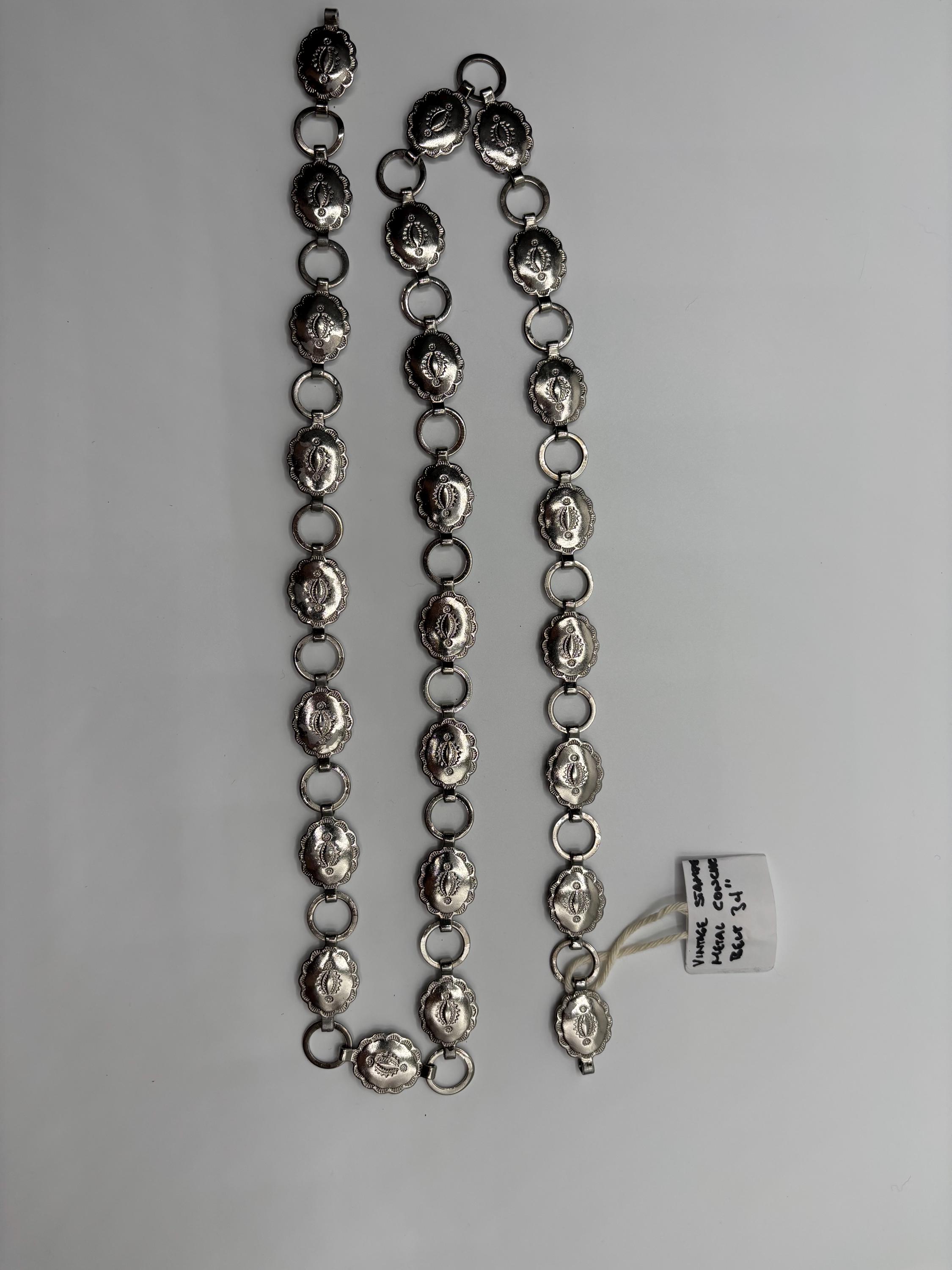 VTG Stamped Metal Belly Chain/belt (34 display picture 1