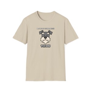 I Love My Schnauzer T-Shirt, Cute Cartoon Schnauzer Dog Lover Gift for Men Women Kids, Funny Miniature Schnauzer Pet Tee, dzignsbyjess
