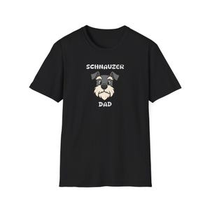 Camiseta de Schnauzer para papá, divertida camiseta de perro con dibujos animados para amantes de los Schnauzer y papás de mascotas, DZignsbyjess
