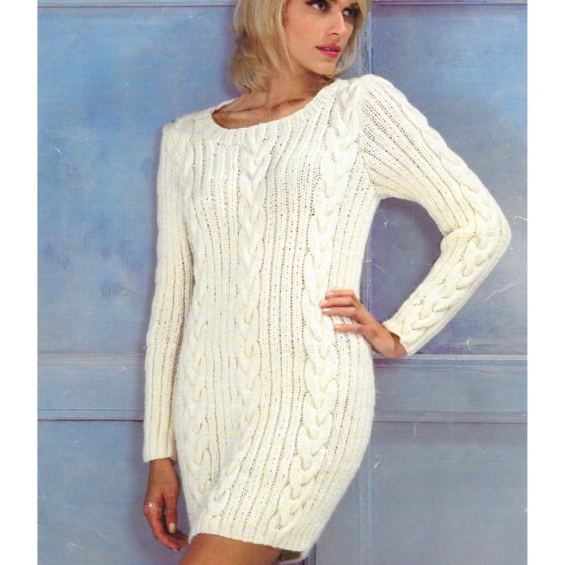 cable knit sweater dress pattern Is there a pattern for this sweater dress? : r/knitting