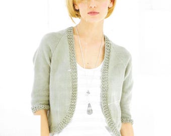 Women's Cardigan Knitting Patterns, Ladies Shrug Jackets, Size 32" - 42" Chest, PDF Download