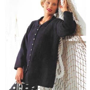 Sehr einfaches Strickmuster, Knopfleiste, Jacke, Cardigan, Größe 80 - 120 cm, Strickmuster, PDF Sofort-Download