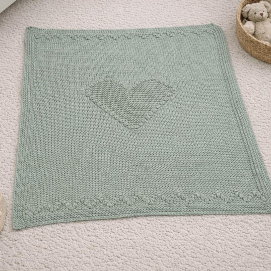 Heart Baby Blanket Knitting Patterns, Baby Cardigans, Birth to 6 Years ...