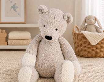 Teddy Bear Knitting Patterns, Easy Teddies Toys, ,16 inch, PDF Download
