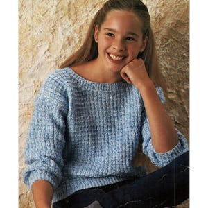 Modelli di maglioni da donna facili da lavorare a maglia, maglioni da donna, petto 28-36", download PDF