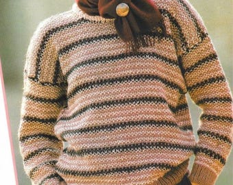 Womens Mens Boys Girls 50s Plain & Simple Easy to Knit DK