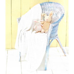 Sehr einfaches Baby Decke Strickmuster in Fleece kuschelig sperrigen Baby Garn, gestrickte Baby Geschenke, Baby Decke Strickmuster Download