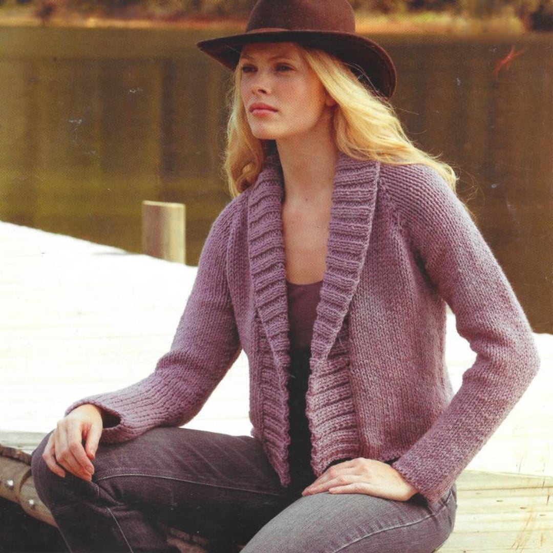 Ladies Chunky Cardigan Knitting Patterns, Women's Children's Jackets ...