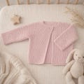 Very Easy Baby Garter Stitch Cardigan Knitting Patterns, Size 20" - 26" Chest, PDF Download