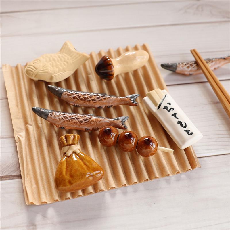 6 Poggia Bacchette A Forma Di Gatto: Decorativi, Per Sushi, Tavola, Facili Da Pulire E Conservare
